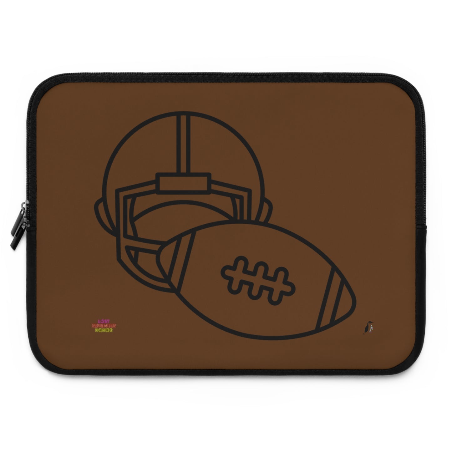 Laptop Sleeve: Football Brown