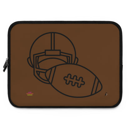 Laptop Sleeve: Football Brown