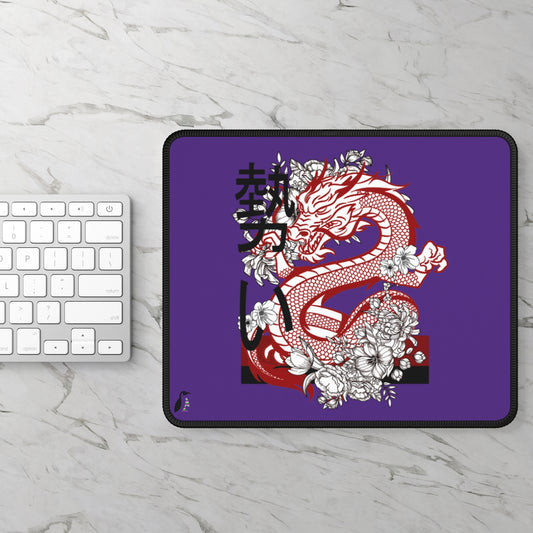 Gaming Mouse Pad: Dragons Purple