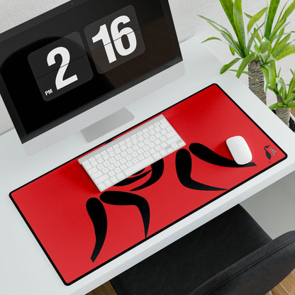 Desk Mats: Wrestling Red