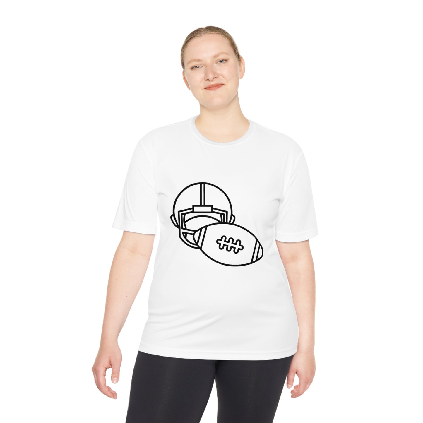 Moisture Wicking Tee: Football #1