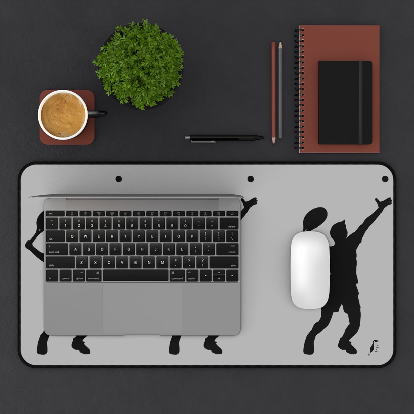 Desk Mat: Tennis Lite Grey