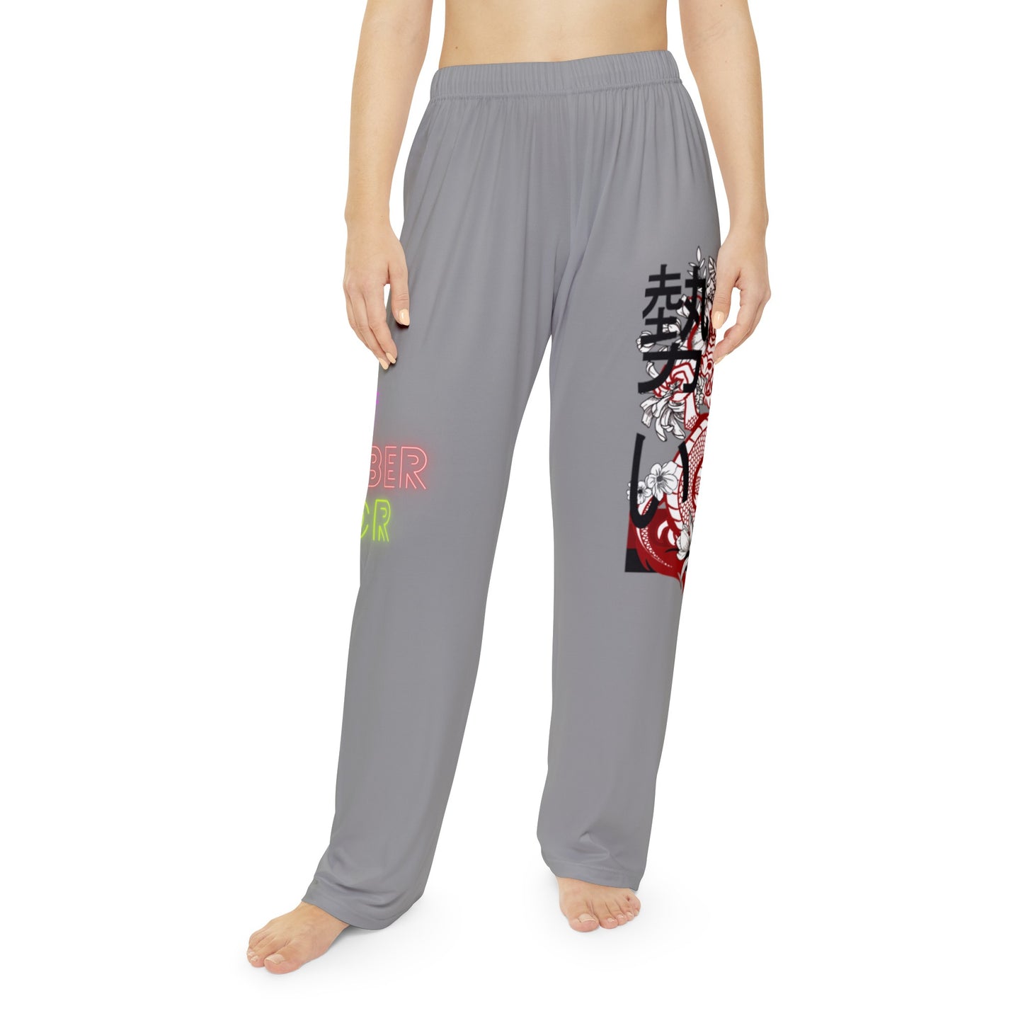 Women's Pajama Pants: Dragons Grey