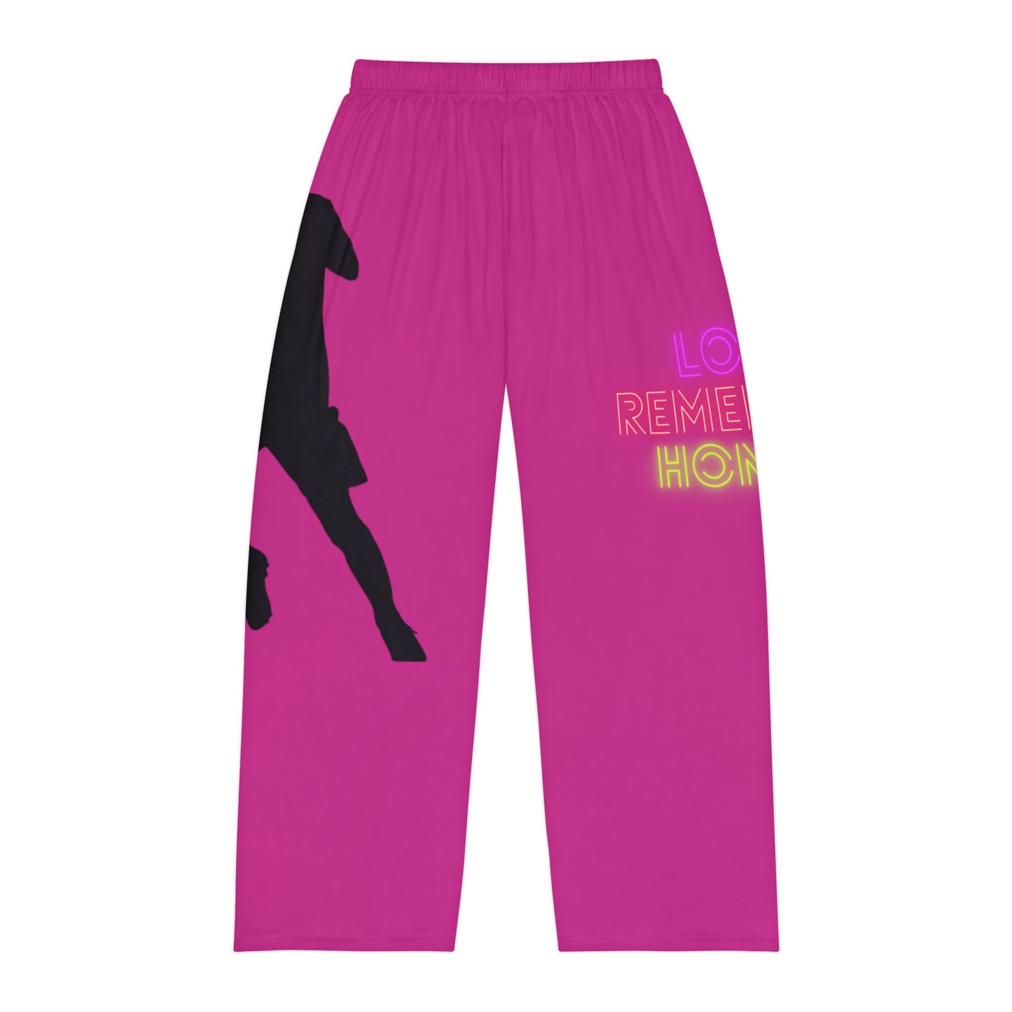 Men's Pajama Pants: Soccer Pink