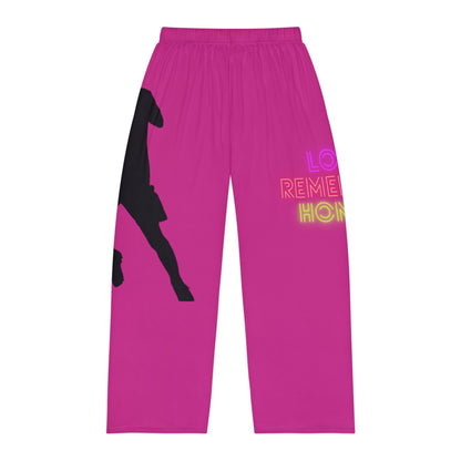 Men's Pajama Pants: Soccer Pink