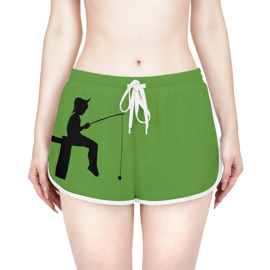 Women's Relaxed Shorts: Fishing Green