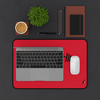 Desk Mat: Weightlifting Dark Red