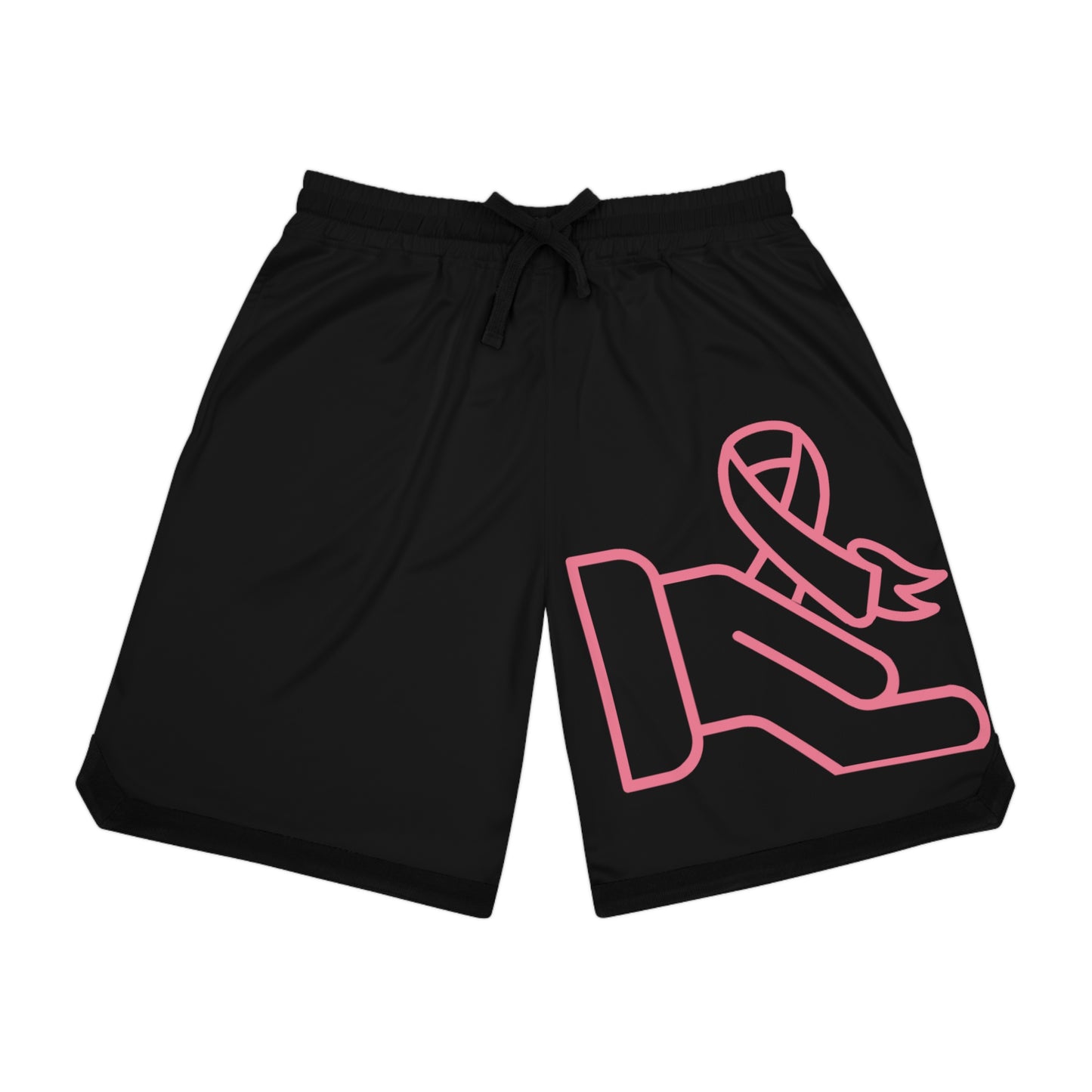 Basketball Rib Shorts: Fight Cancer Black