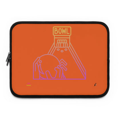 Laptop Sleeve: Bowling Orange