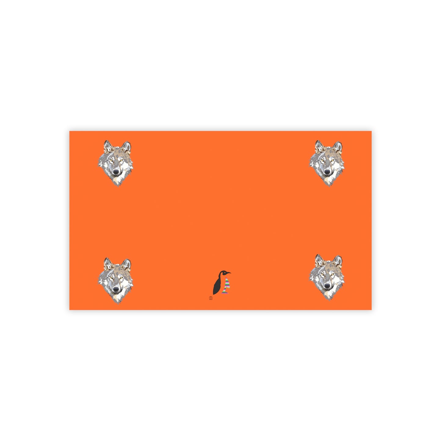 Post-it® Note Pads: Wolves Orange