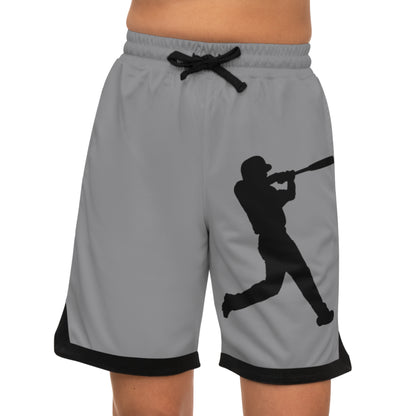 Basketball Rib Shorts: Baseball Grey