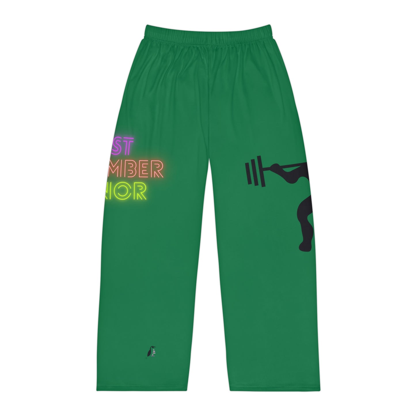 Men's Pajama Pants: Weightlifting Dark Green