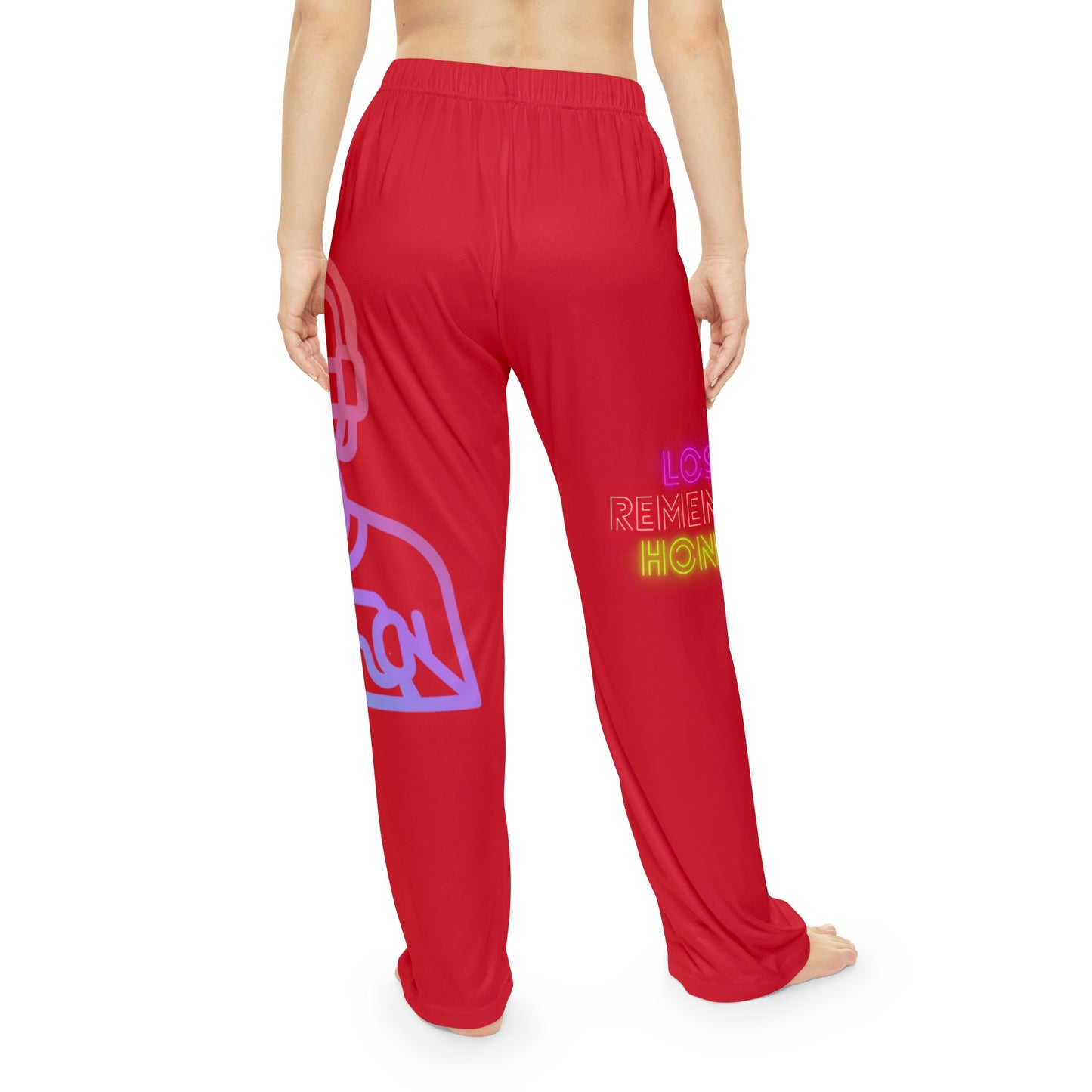 Women's Pajama Pants: Gaming Dark Red