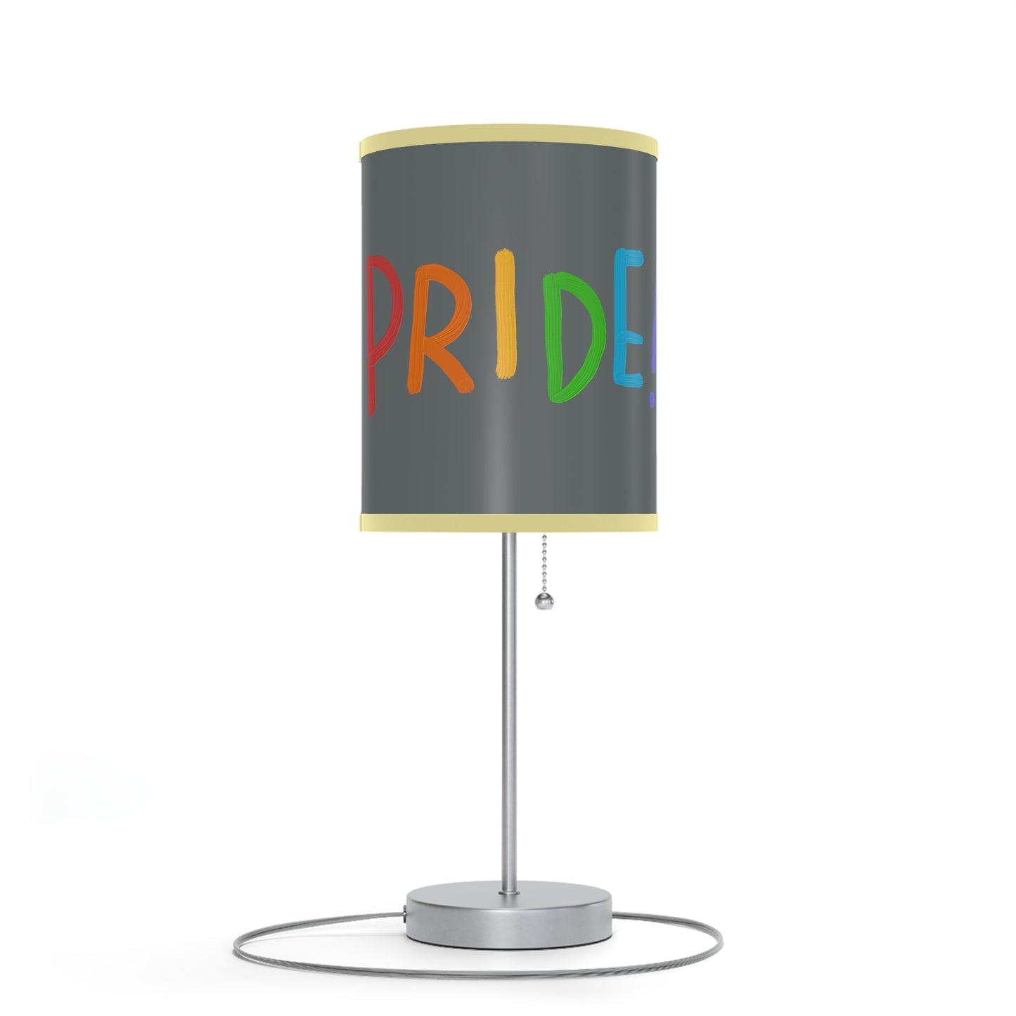 Lamp on a Stand, US|CA plug: LGBTQ Pride Dark Grey 