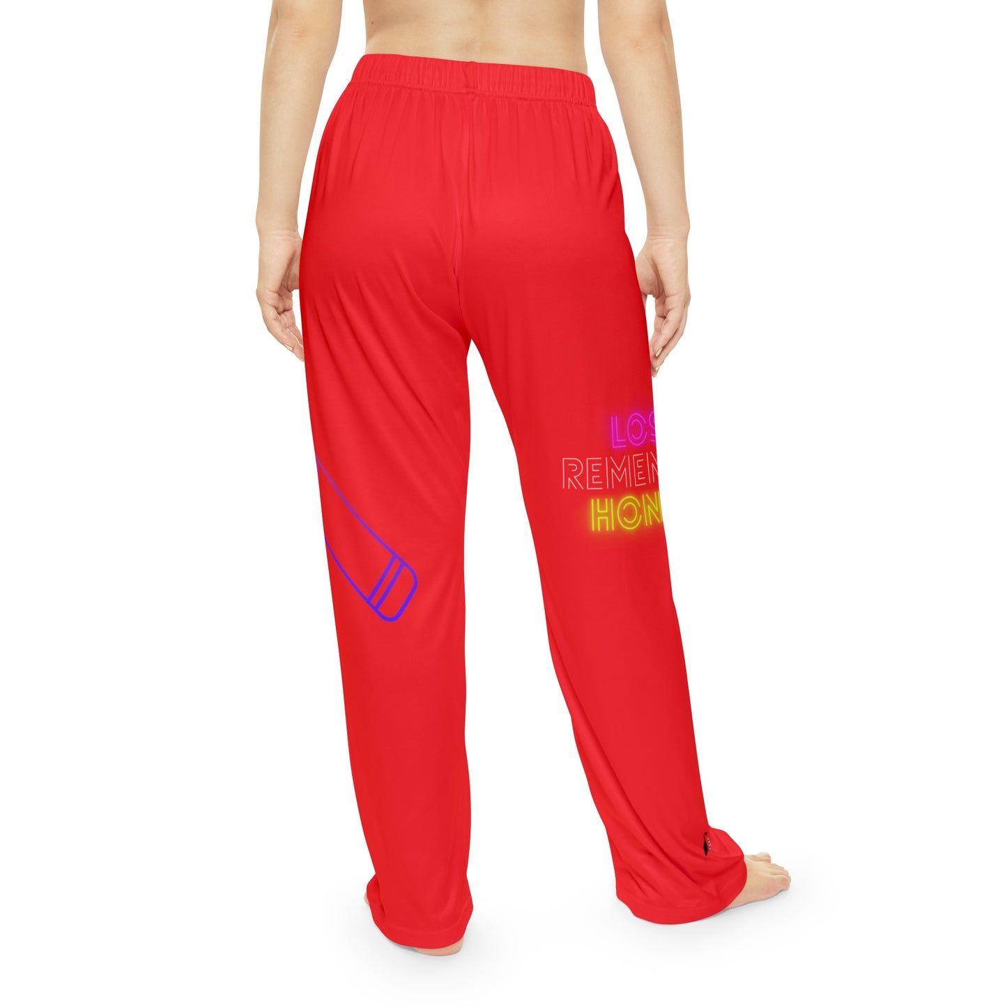 Women's Pajama Pants: Music Red