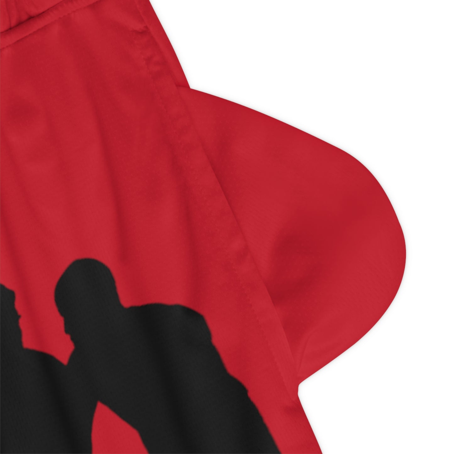 Basketball Rib Shorts: Basketball Dark Red