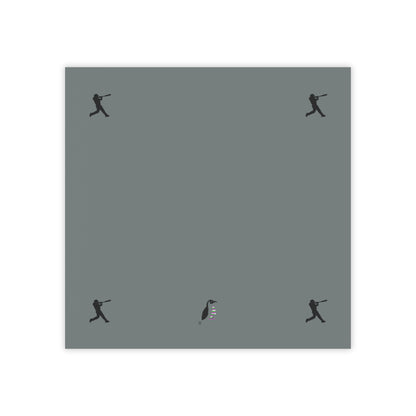 Post-it® Note Pads: Baseball Dark Grey