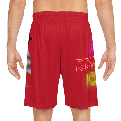 Basketball Shorts: Lost Remember Honor Dark Red