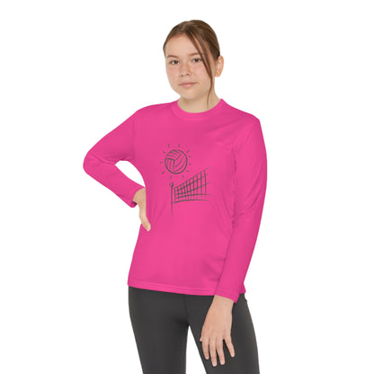 Youth Long Sleeve Competitor Tee: Volleyball