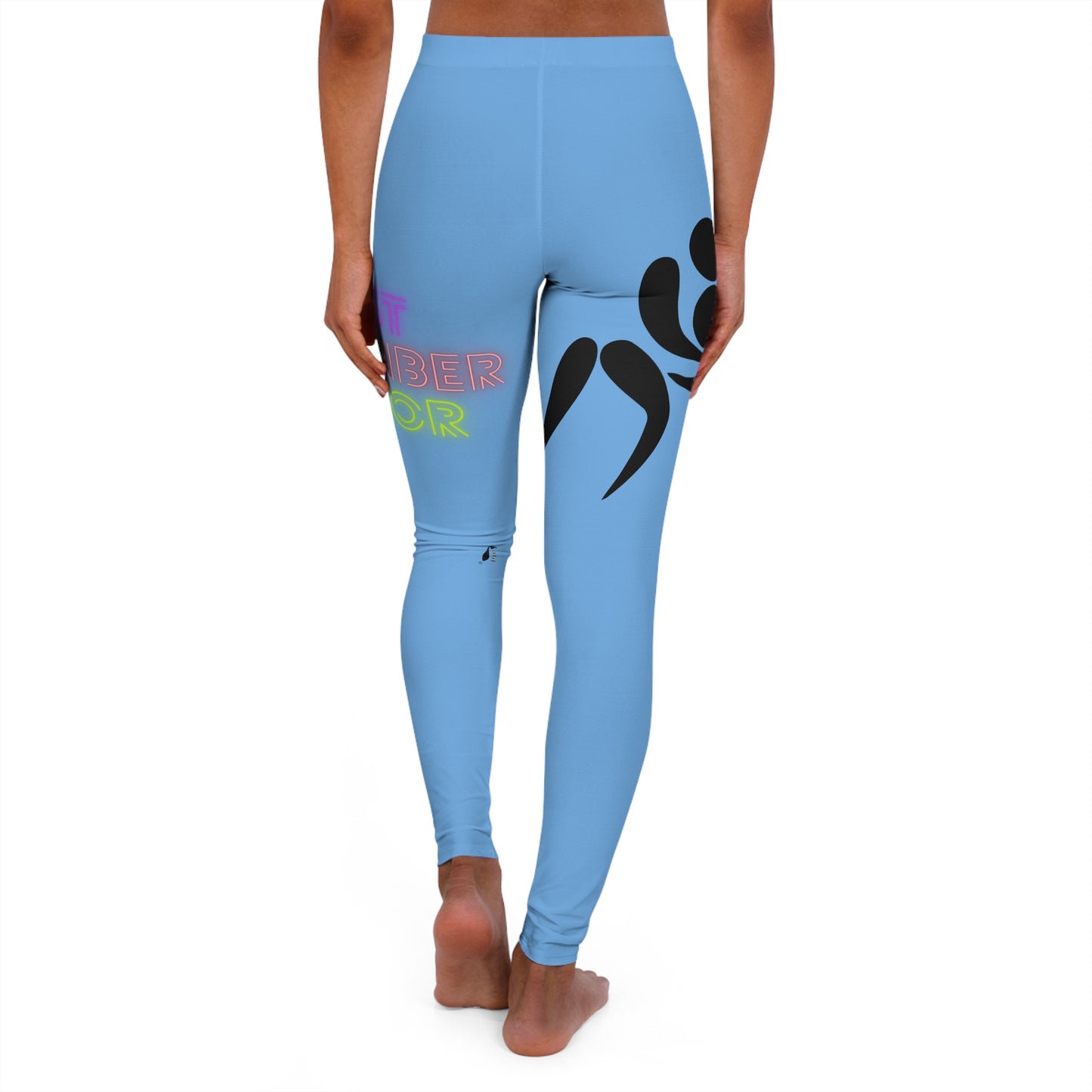 Women's Spandex Leggings: Wrestling Lite Blue