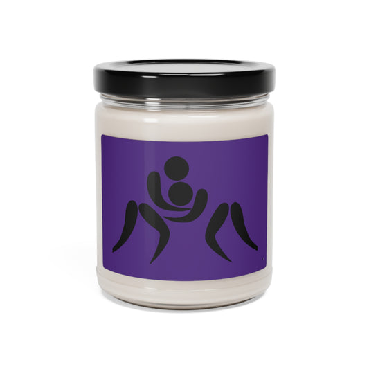 Scented Soy Candle, 9oz: Wrestling Purple