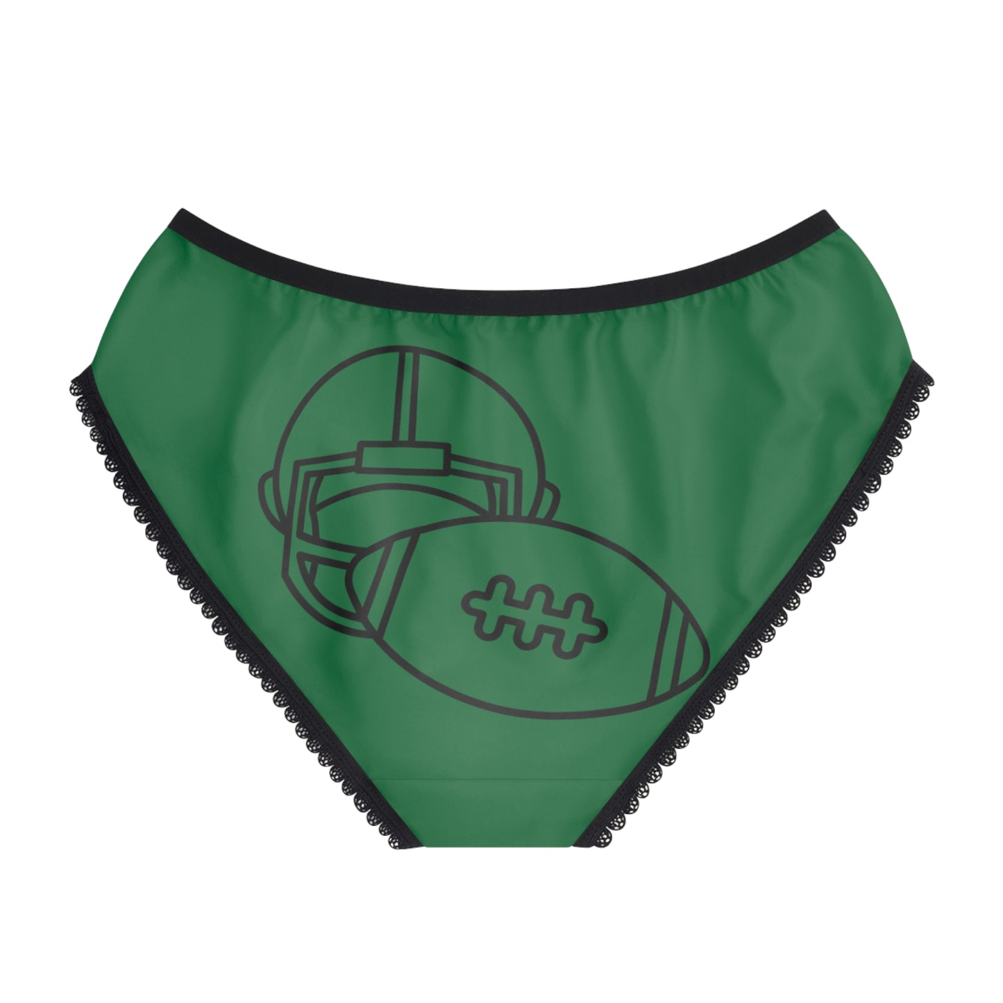 Women's Briefs: Football Dark Green