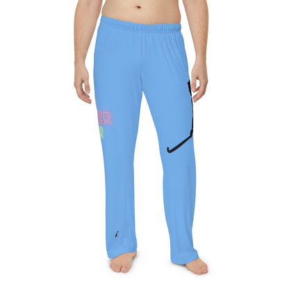 Men's Pajama Pants: Hockey Lite Blue