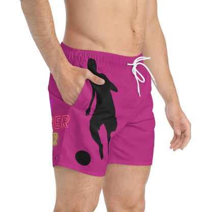 Swim Trunks: Soccer Pink