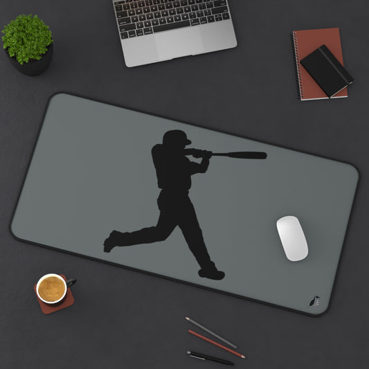 Desk Mat: Baseball Dark Grey
