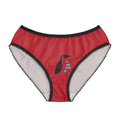 Women's Briefs: Hockey Dark Red