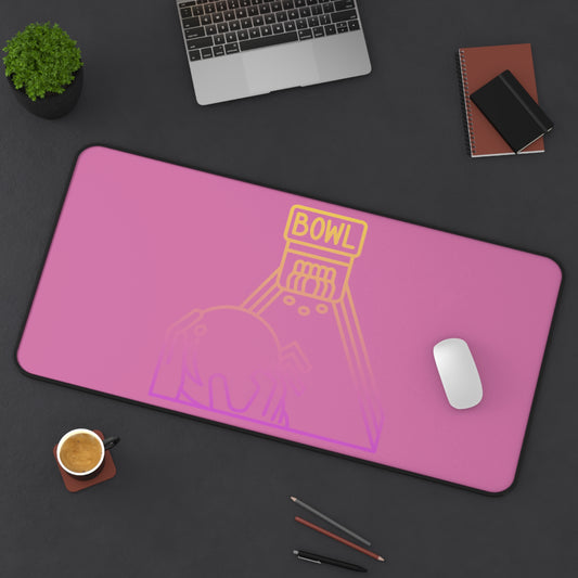 Desk Mat: Bowling Lite Pink