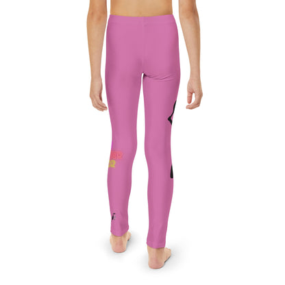 Youth Full-Length Leggings: Tennis Lite Pink