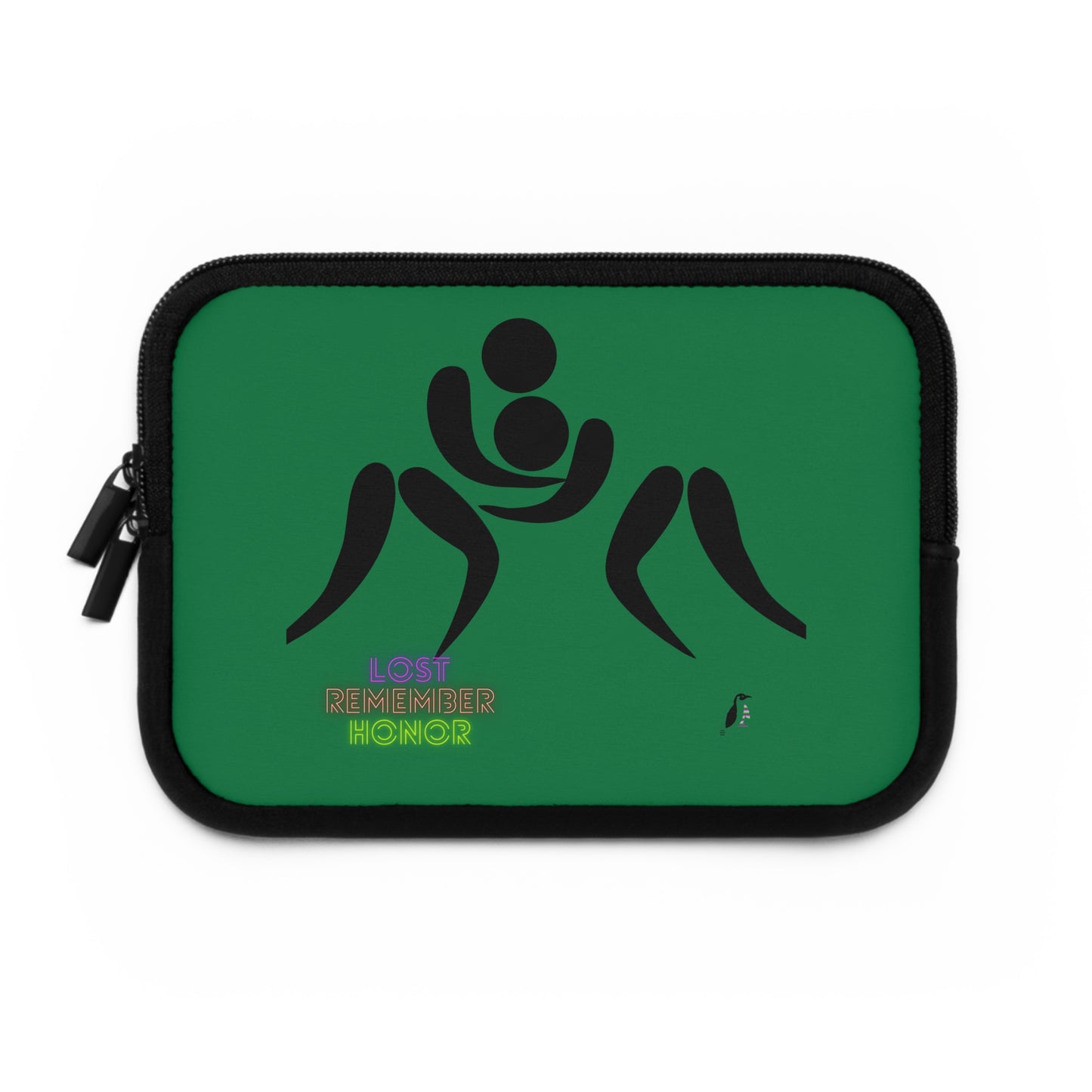 Laptop Sleeve: Wrestling Dark Green