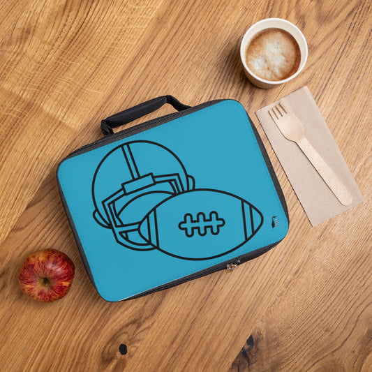 Lunch Bag: Football Turquoise