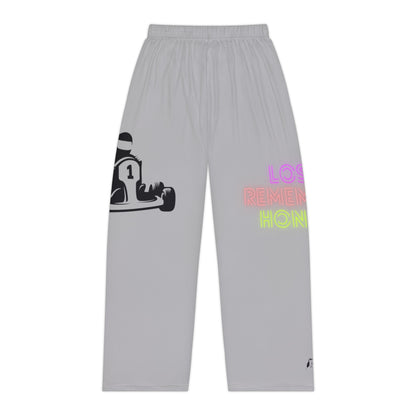 Pambabaeng Pajama Pants: Racing Lite Gray