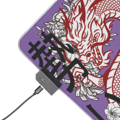 LED Gaming Mouse Pad: Dragons Lite Purple