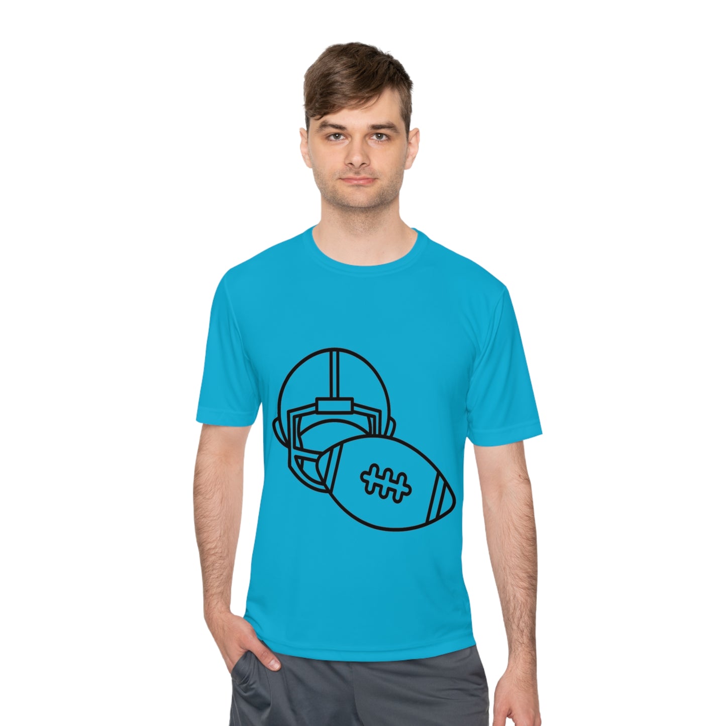 Moisture Wicking Tee: Football #2