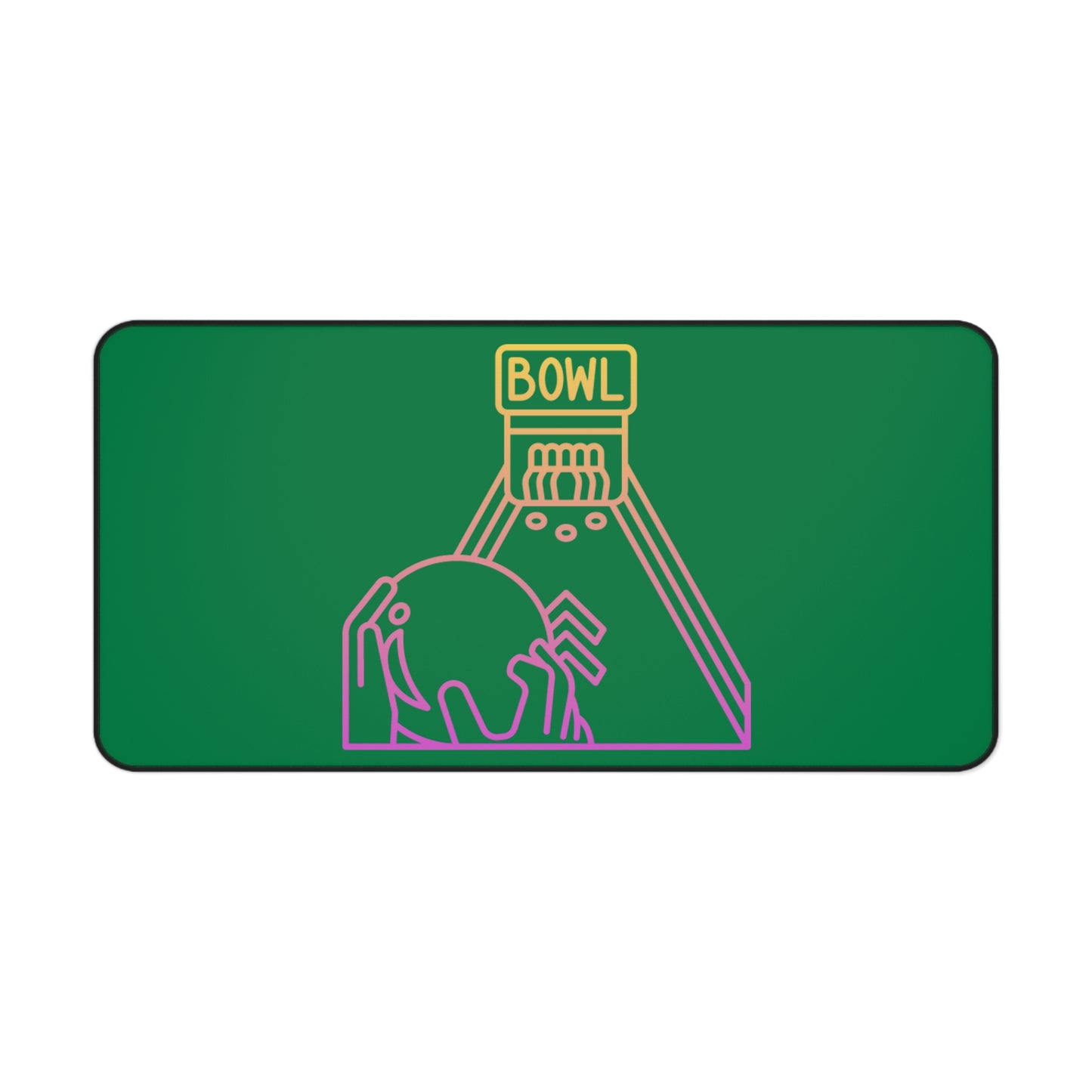 Desk Mat: Bowling Dark Green