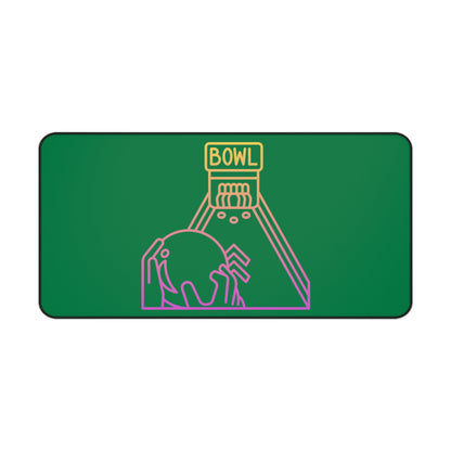 Desk Mat: Bowling Dark Green