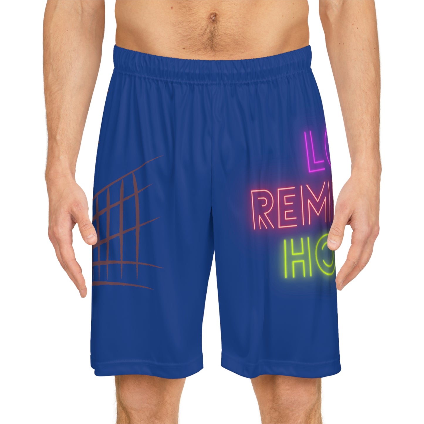 Basketball Shorts: Volleyball Dark Blue