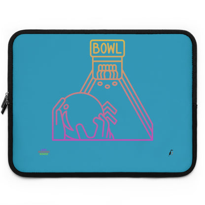 Laptop Sleeve: Bowling Turquoise