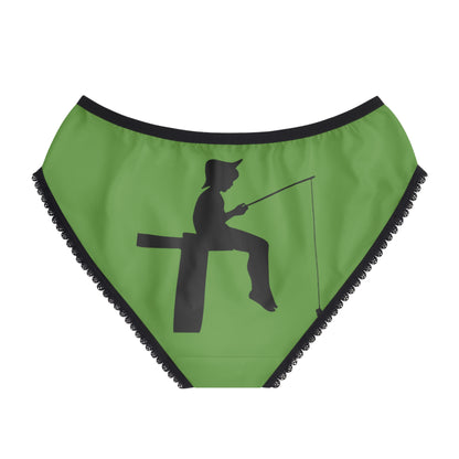 Women's Briefs: Fishing Green