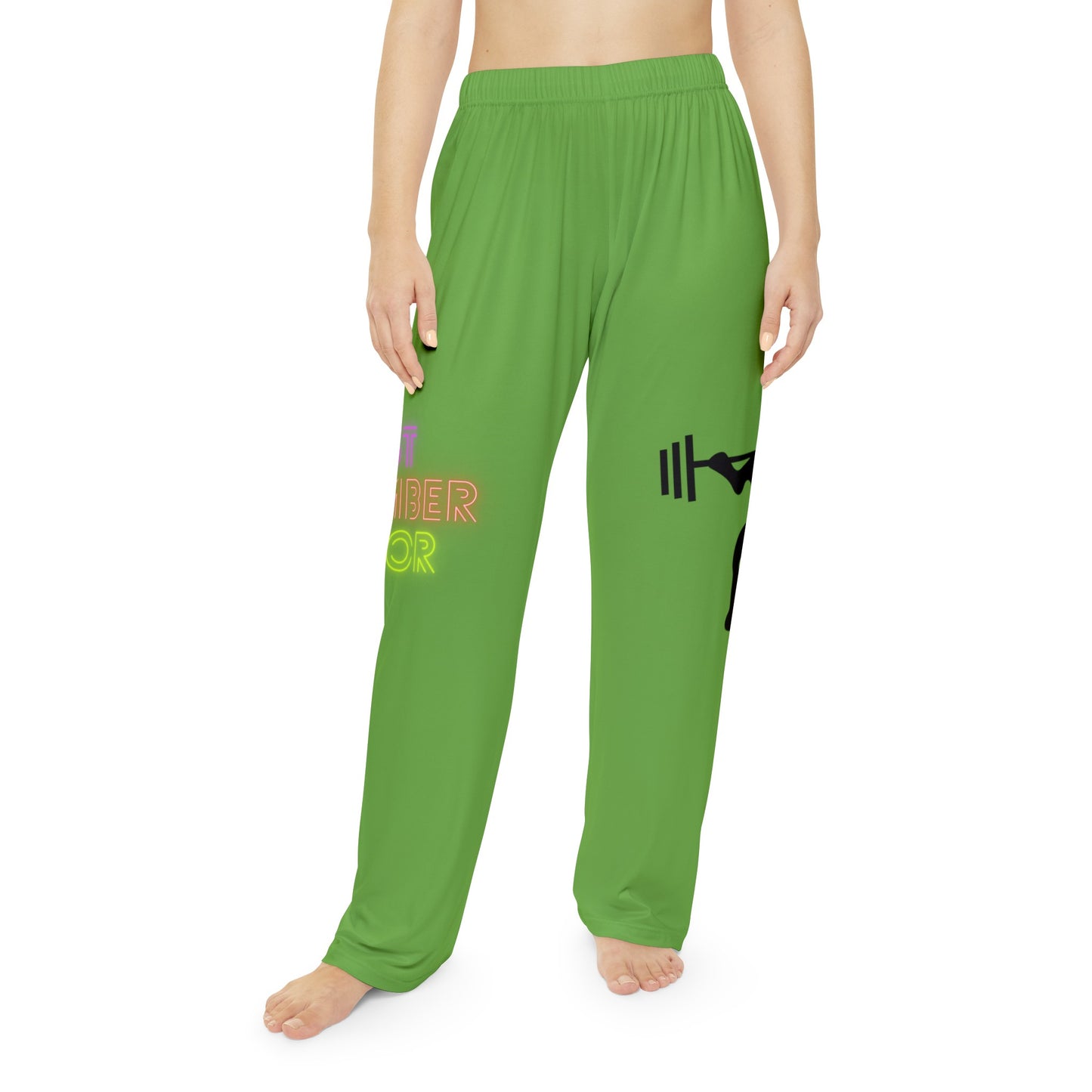 Women's Pajama Pants: Weightlifting Green