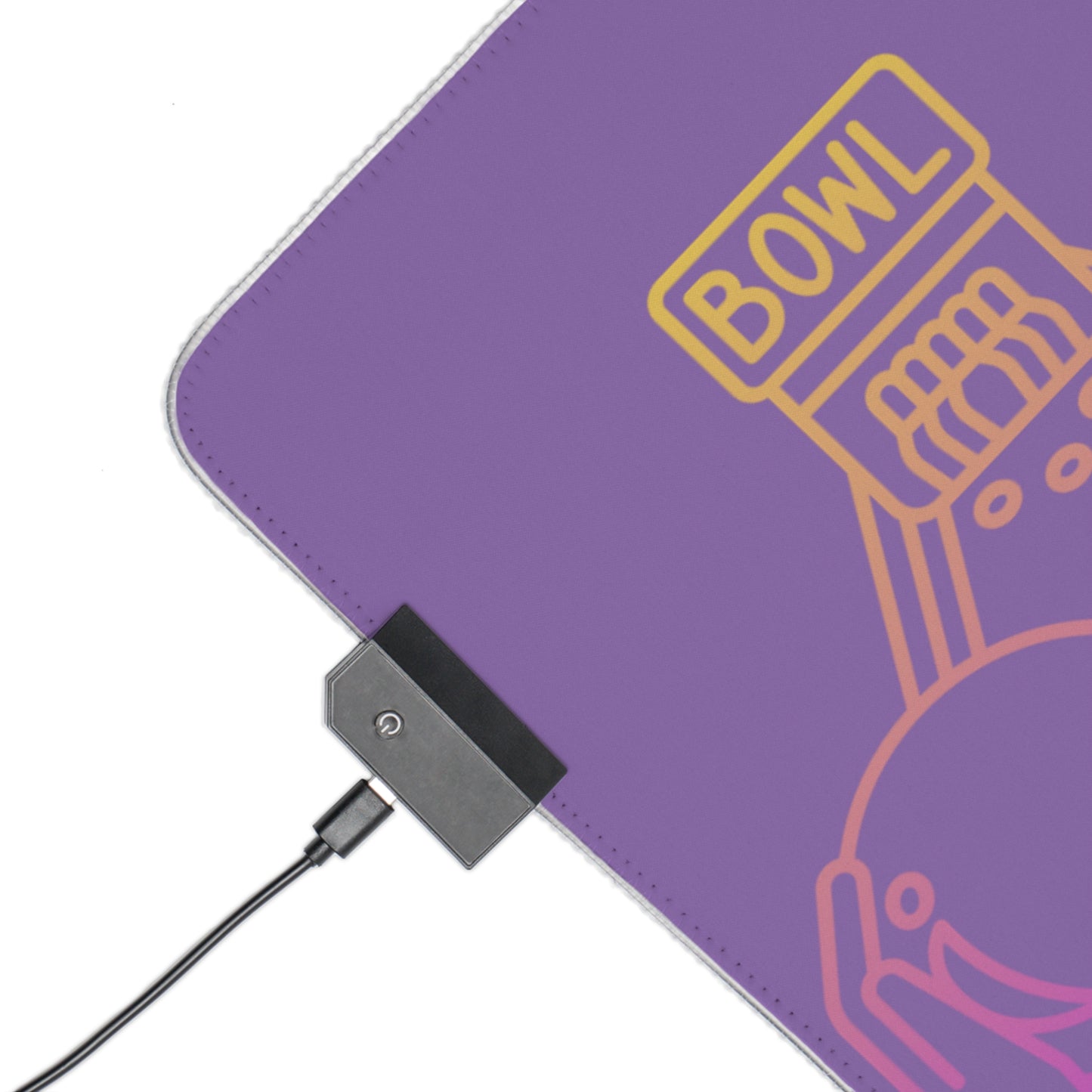 LED Gaming Mouse Pad: Bowling Lite Purple