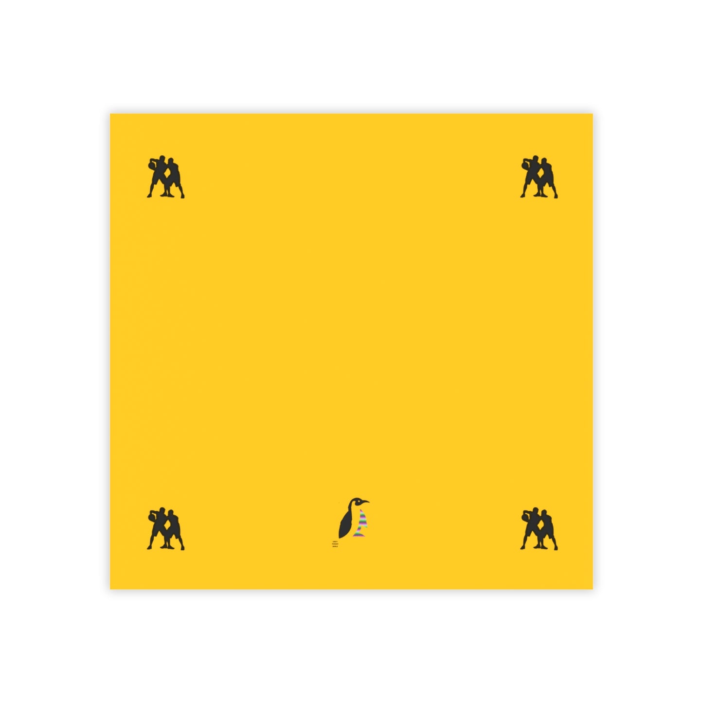 Post-it® Note Pads: Basketball Yellow