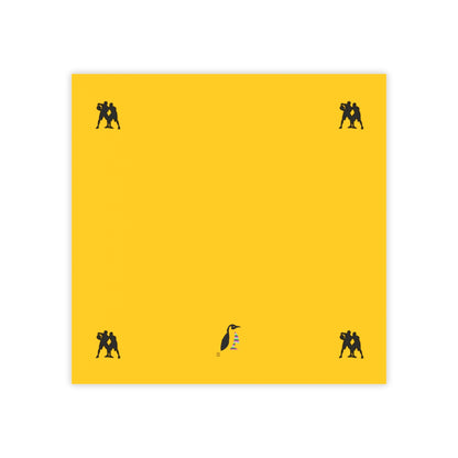 Post-it® Note Pads: Basketball Yellow