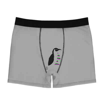 Men's Boxer Briefs: LGBTQ Pride Lite Grey