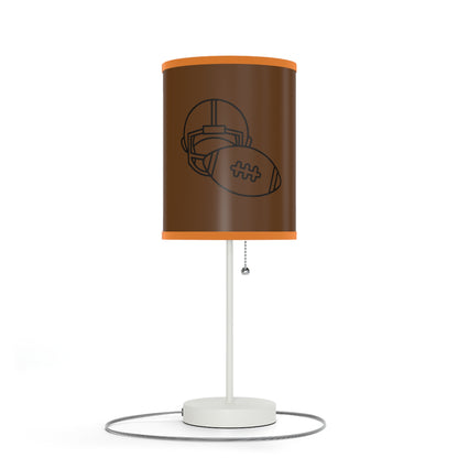 Lamp on a Stand, US|CA plug: Football Brown