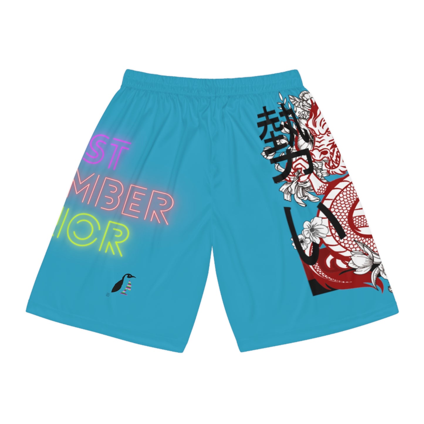 Basketball Shorts: Dragons Turquoise