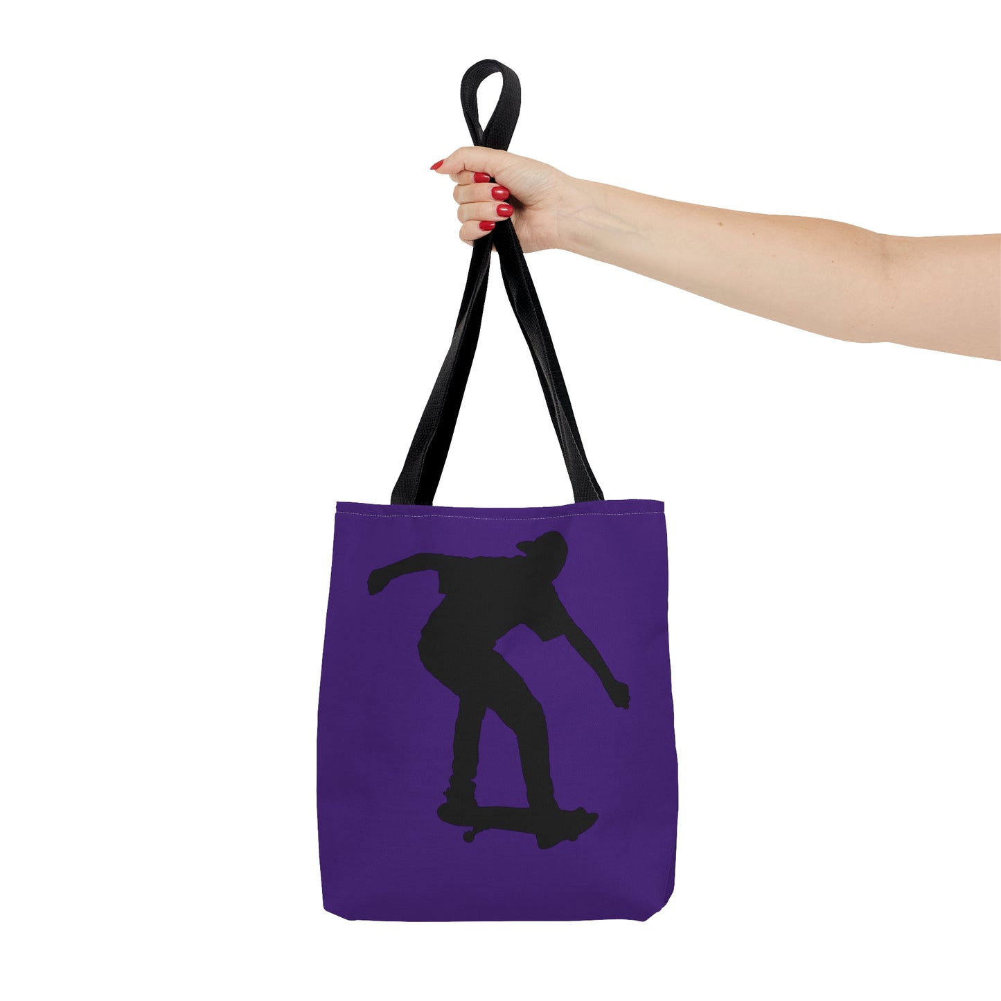 Tote Bag: Skateboarding Purple